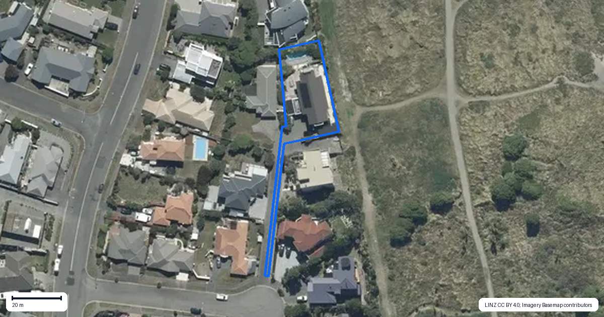 Property context map for 9 Neptune Place, Waimairi Beach, Christchurch