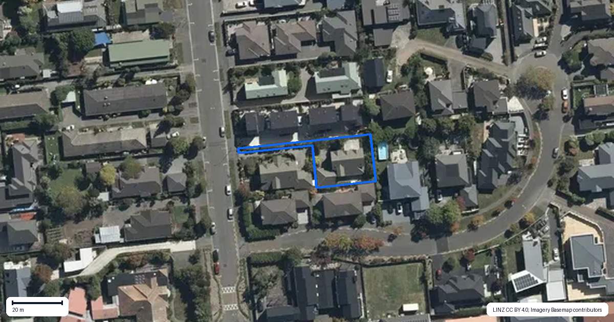 Property context map for 14A Harakeke Street, Riccarton, Christchurch