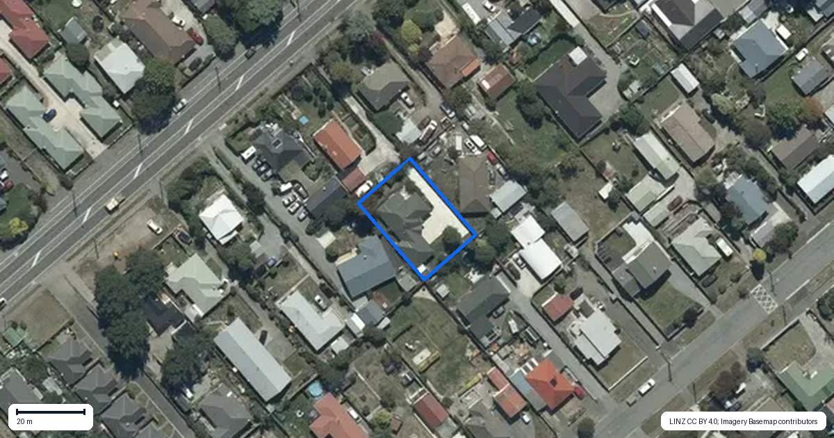 Property context map for 306A Pages Road, Wainoni, Christchurch