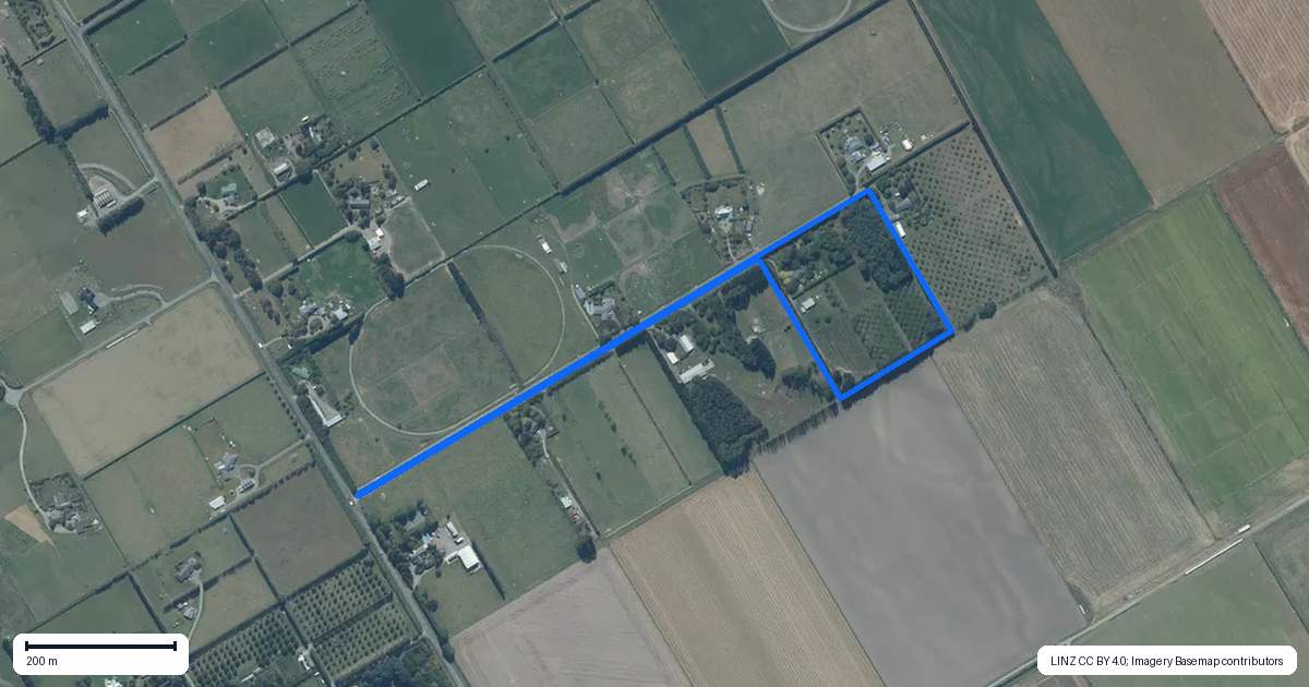 Property context map for 3/522 Weedons Road, Rolleston