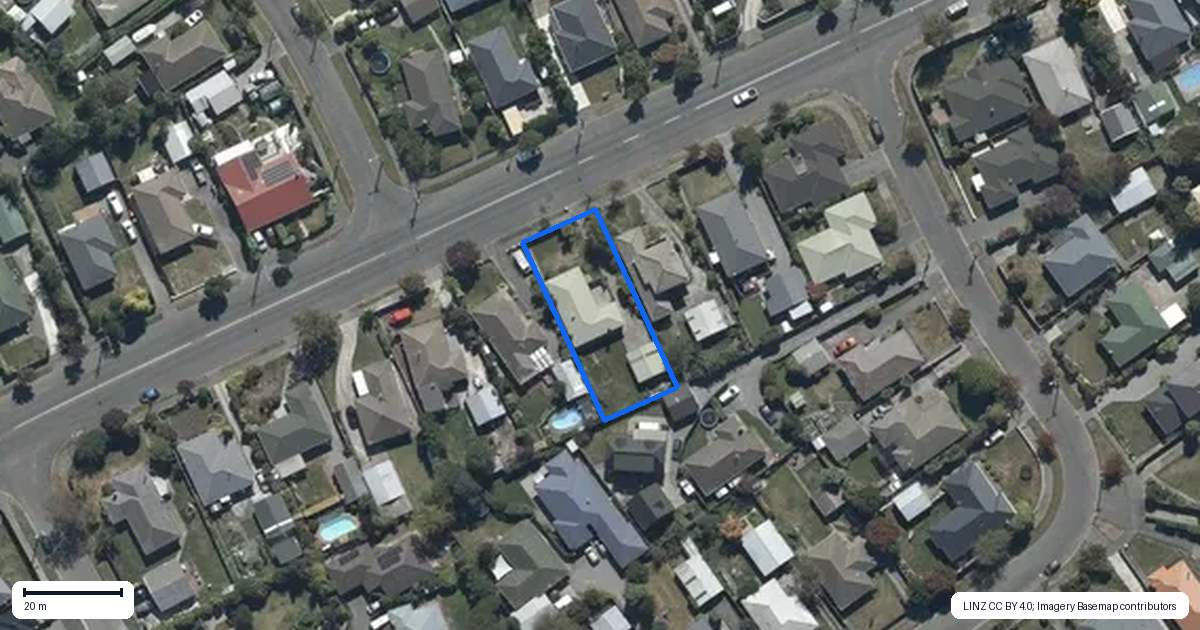 Property context map for 38 Farrington Avenue, Bishopdale, Christchurch