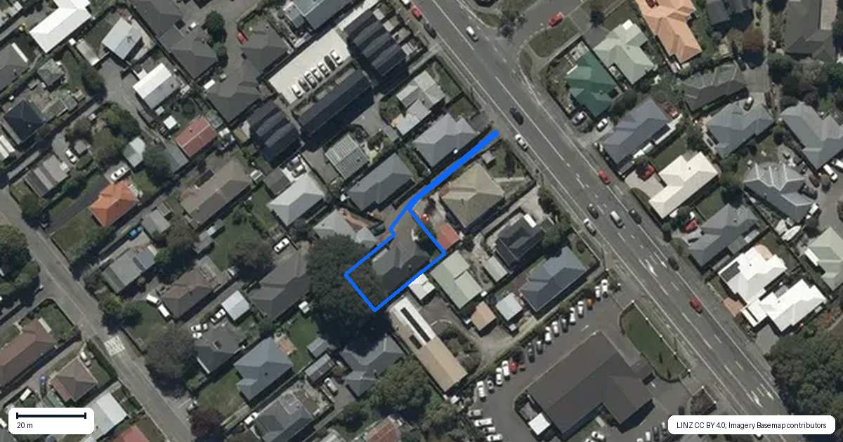 Property context map for 23A Wrights Road, Addington, Christchurch