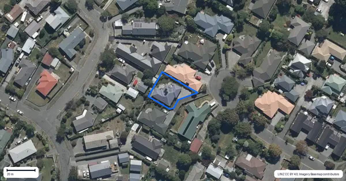Property context map for 6 Virtue Place, Bishopdale, Christchurch
