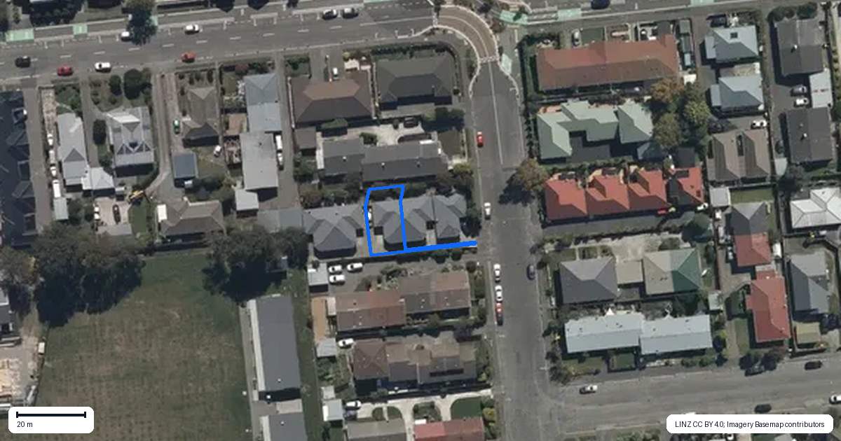 Property context map for 17C Division Street, Riccarton, Christchurch