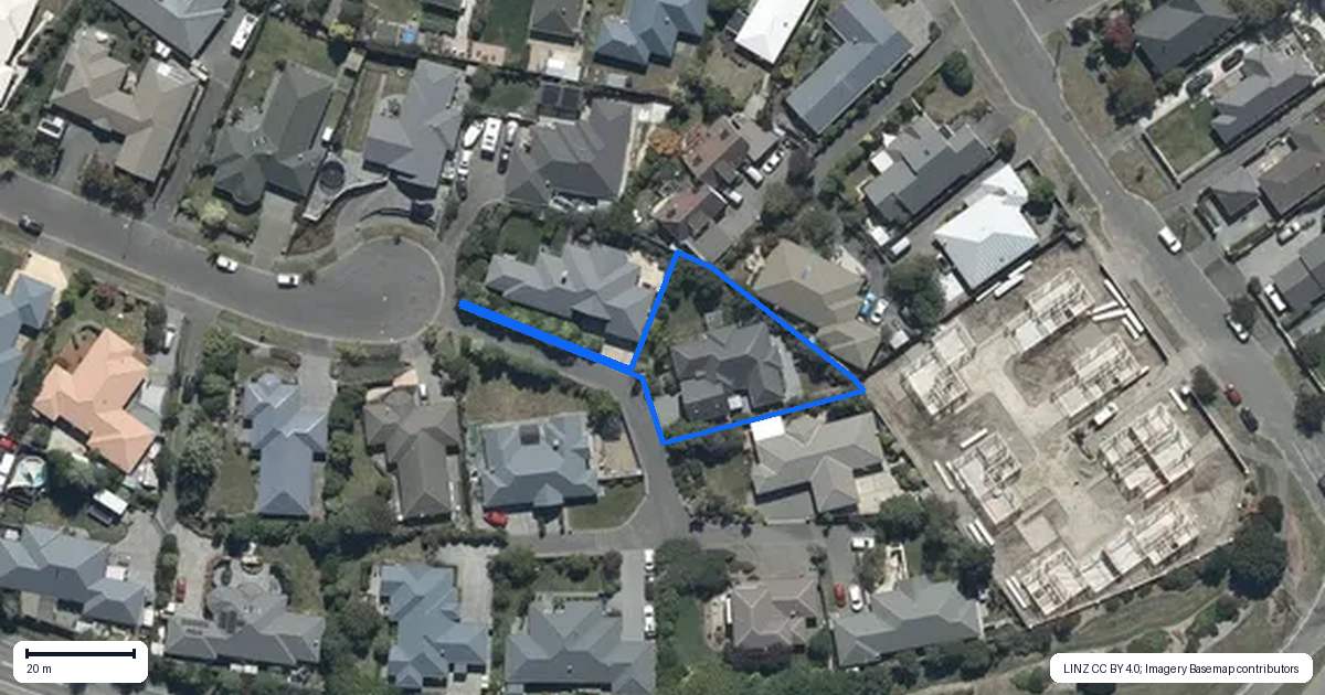 Property context map for 2 Timbers Lane, Parklands, Christchurch