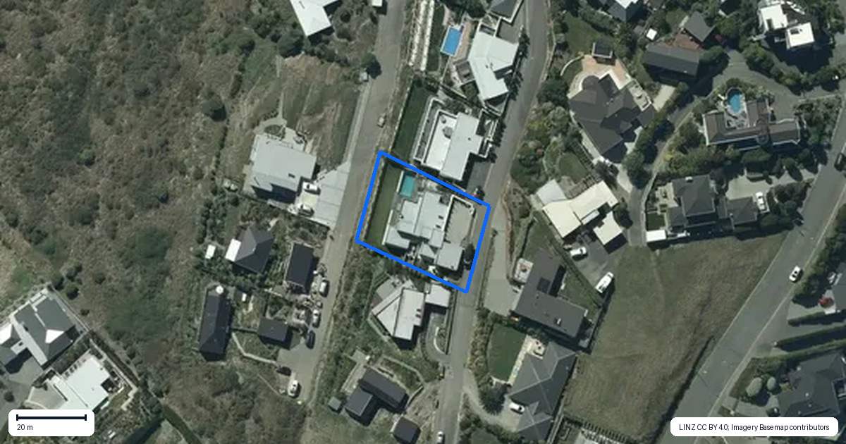Property context map for 6 Gazelle Lane, Redcliffs, Christchurch