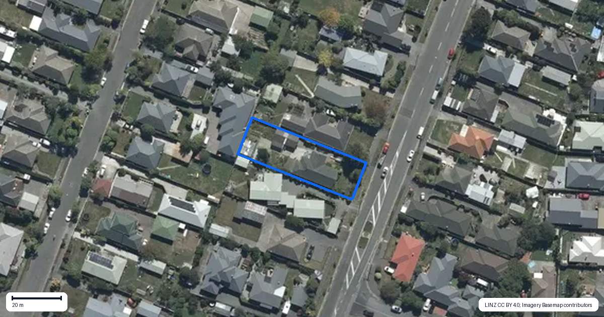 Property context map for 29 Grampian Street, Casebrook, Christchurch