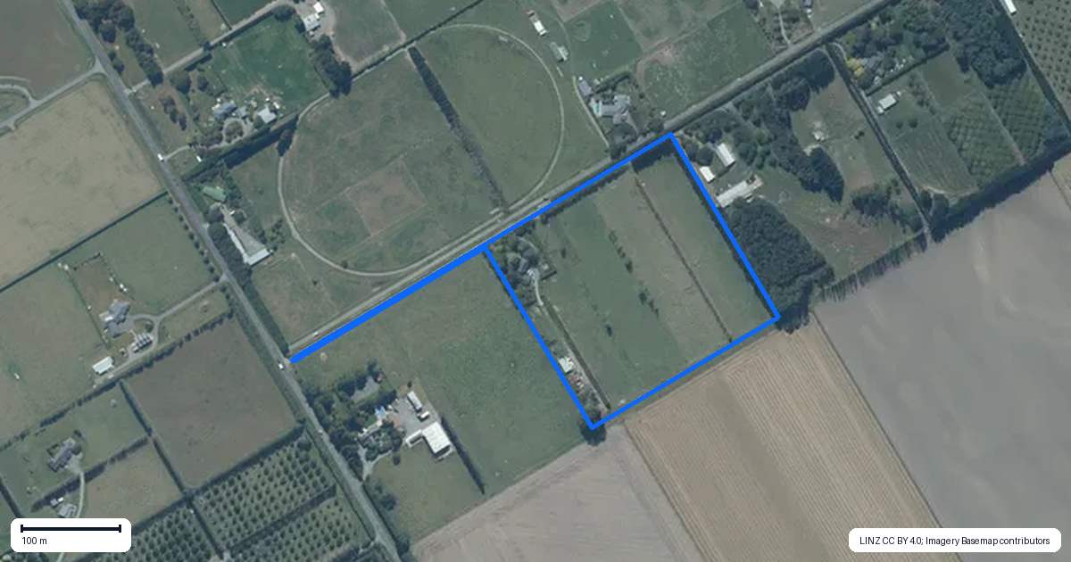 Property context map for 1/522 Weedons Road, Rolleston