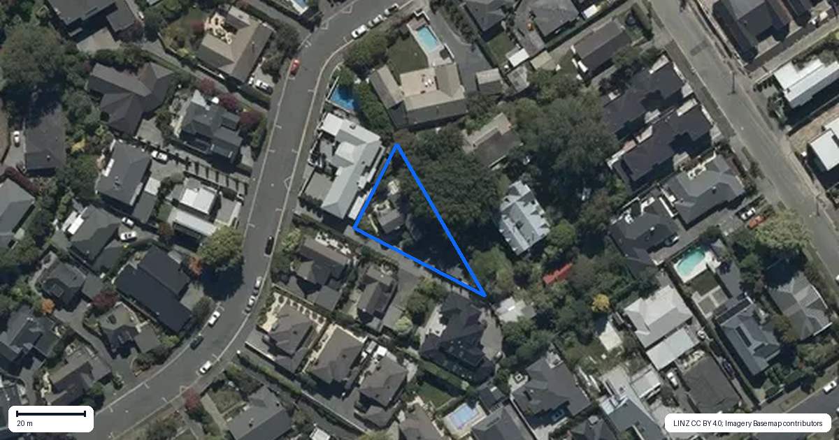 Property context map for 44A McDougall Avenue, St Albans, Christchurch