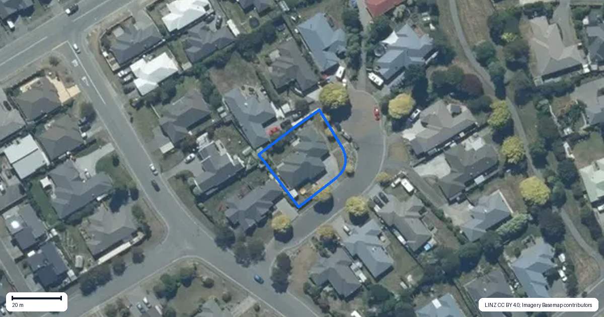 Property context map for 3 Gainsborough Court, Rolleston