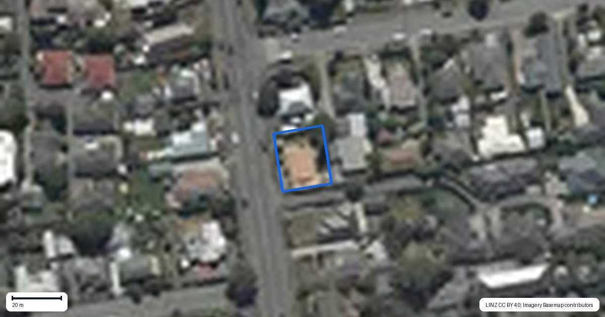 Property context map for 198 Gayhurst Road, Dallington, Christchurch