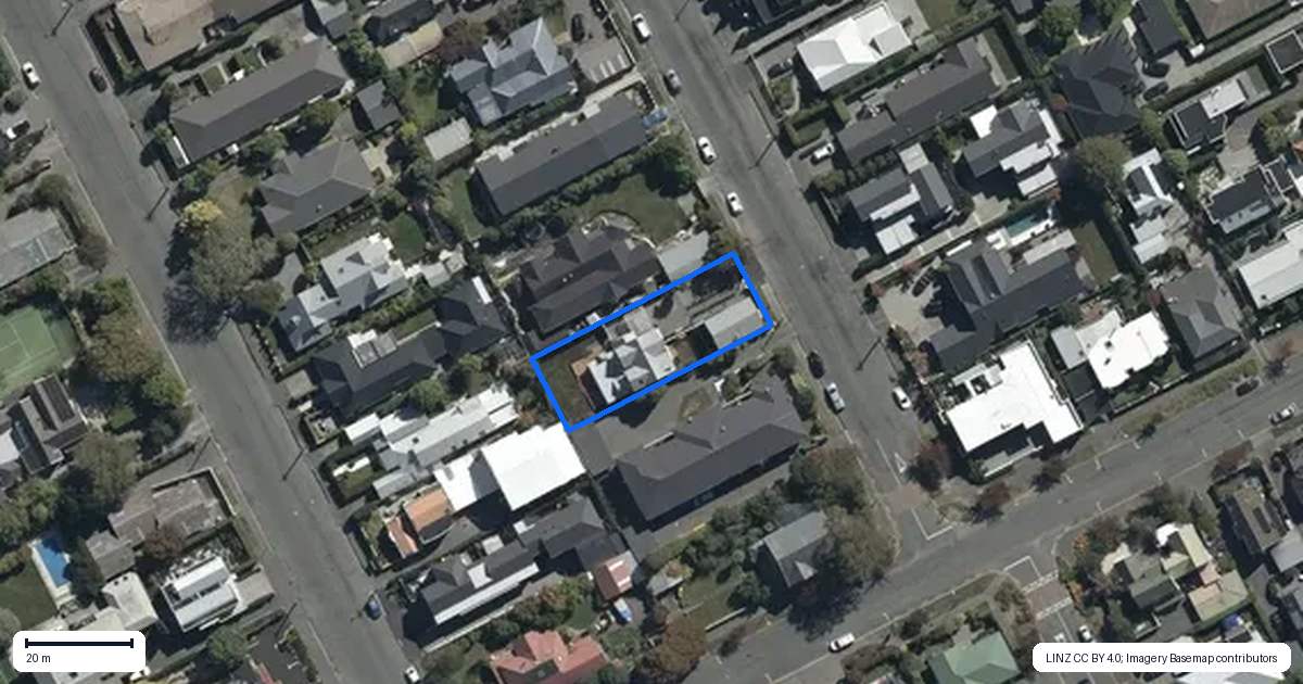 Property context map for 5 Repton Street, Merivale, Christchurch