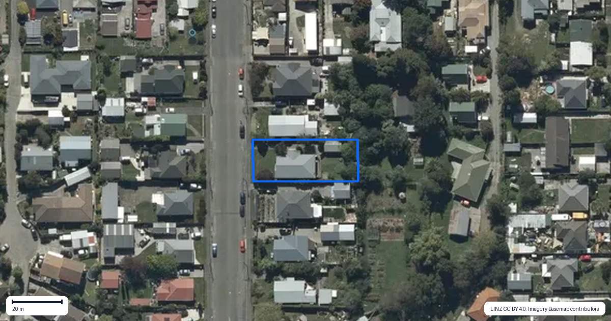 Property context map for 60 Carnarvon Street, Linwood, Christchurch