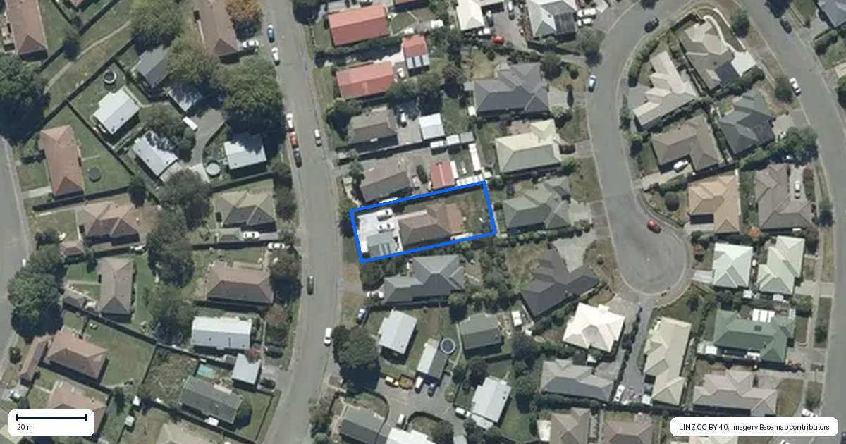 Property context map for 83 Arcon Drive, Broomfield, Christchurch
