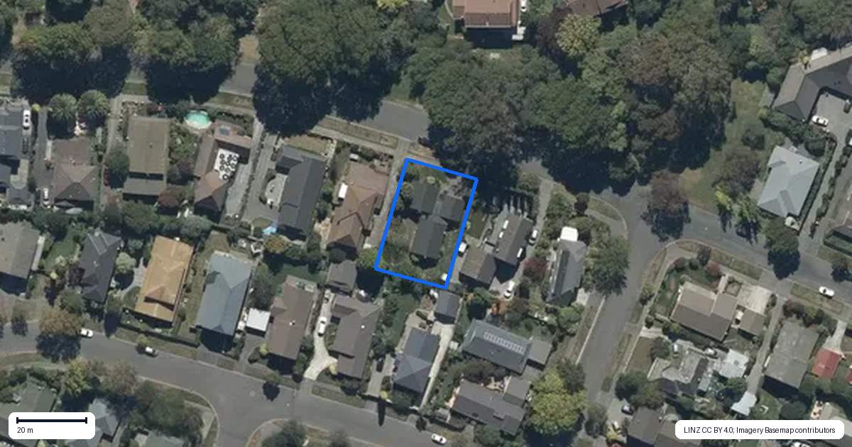 Property context map for 60 Corfe Street, Ilam, Christchurch