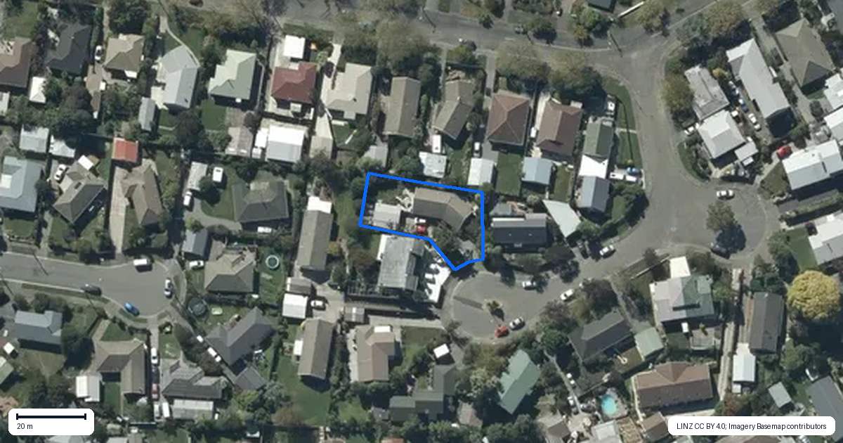 Property context map for 6 Hilldale Place, Hillsborough, Christchurch