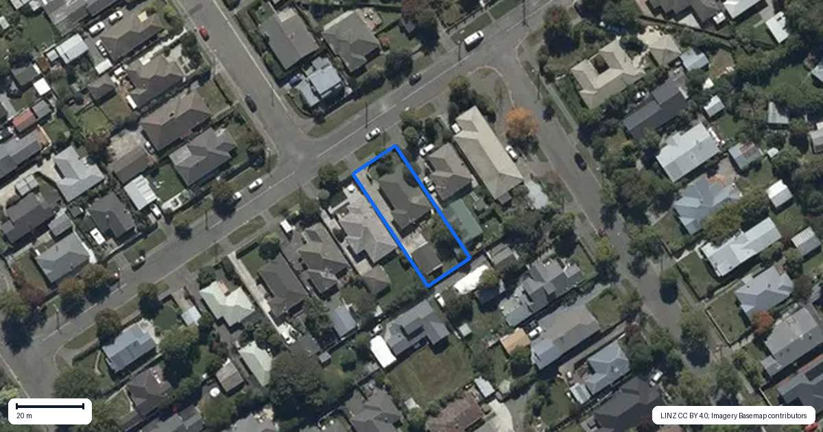 Property context map for 16 Norah Street, Mairehau, Christchurch