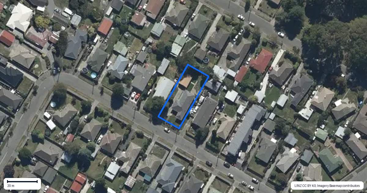 Property context map for 25 Newmark Street, Bishopdale, Christchurch
