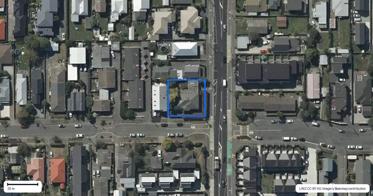 Property context map for 49 Antigua Street, Addington, Christchurch