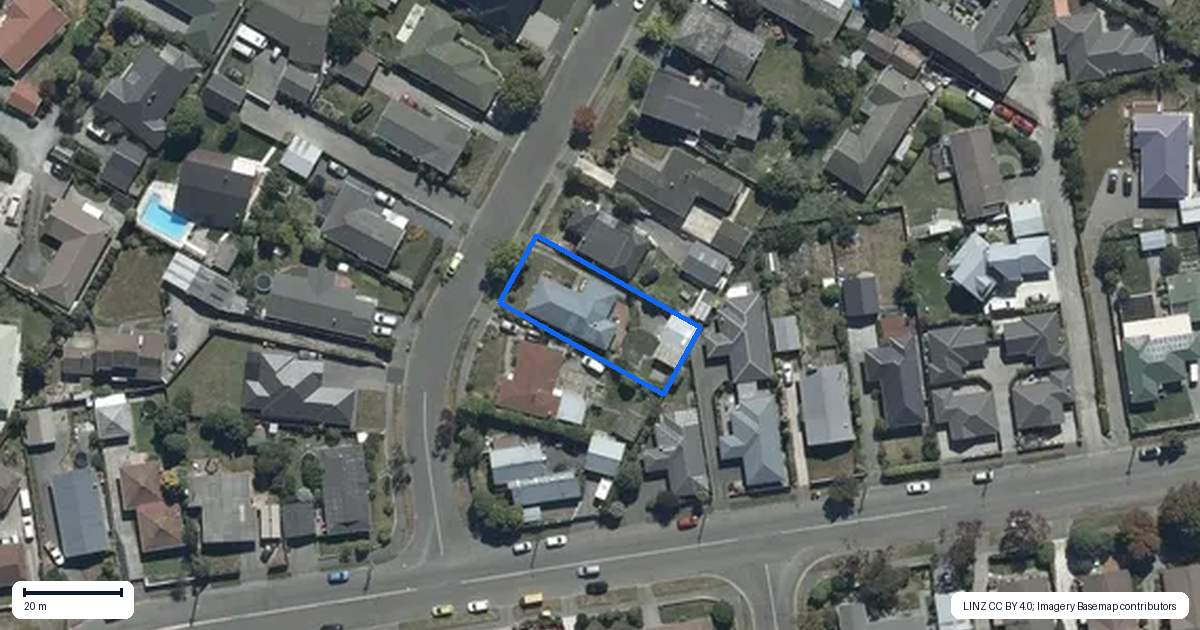 Property context map for 10 Kimberley Street, Casebrook, Christchurch