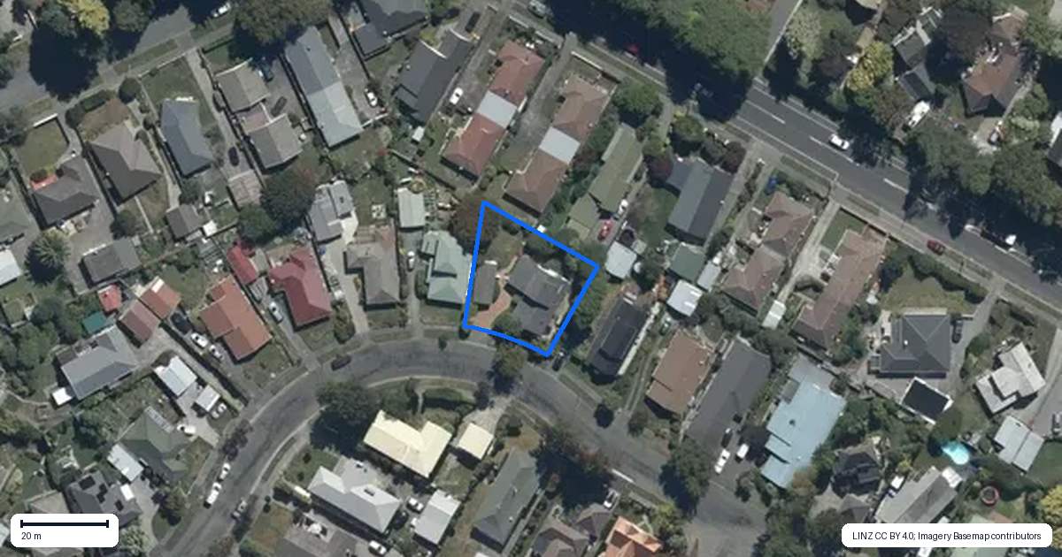 Property context map for 22 Cullahill Street, Harewood, Christchurch