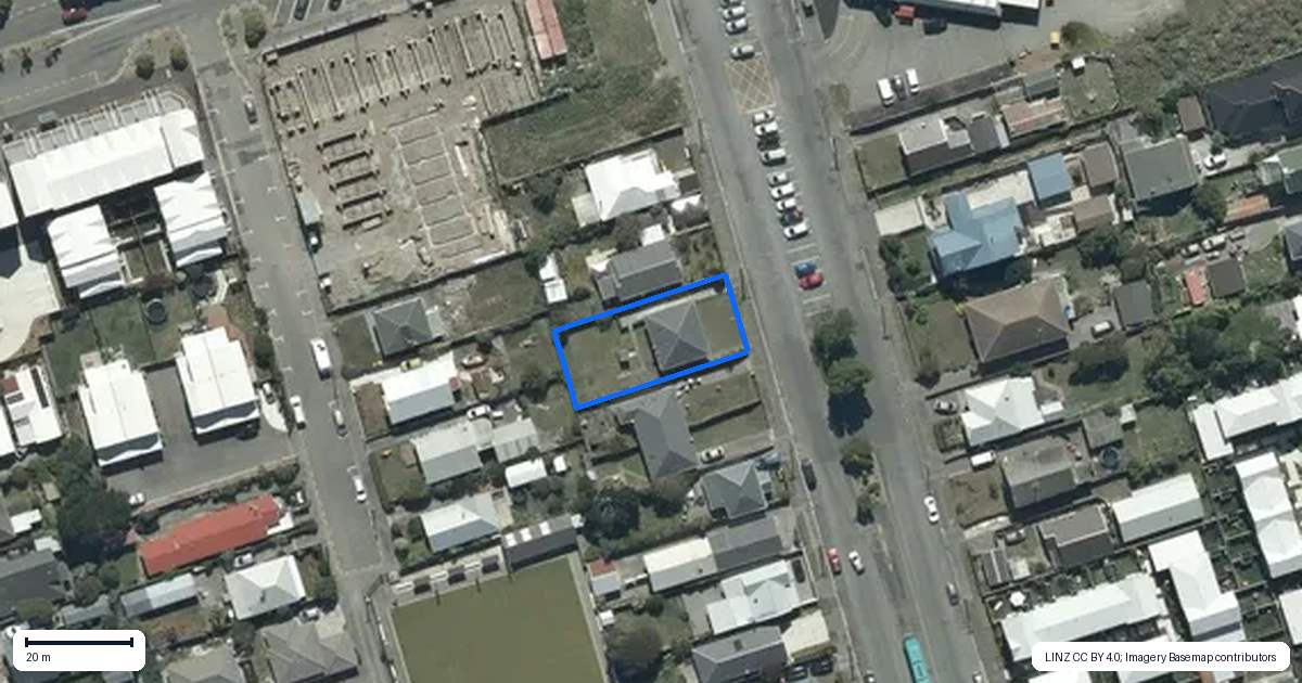 Property context map for 22 Oram Avenue, New Brighton, Christchurch