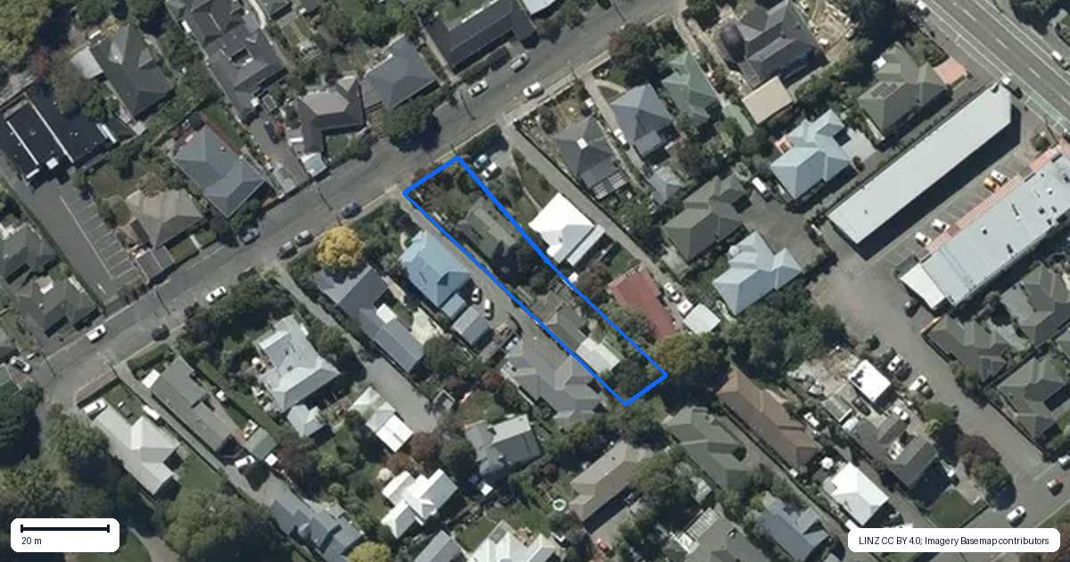 Property context map for 15A Reeves Road, Opawa, Christchurch