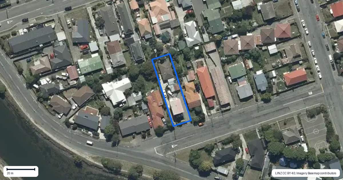 Property context map for 2/62 Collingwood Street, New Brighton, Christchurch