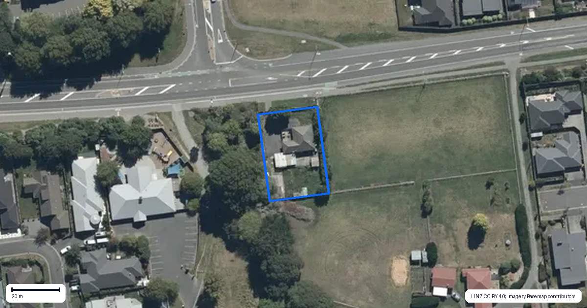 Property context map for 171 Johns Road, Northwood, Christchurch