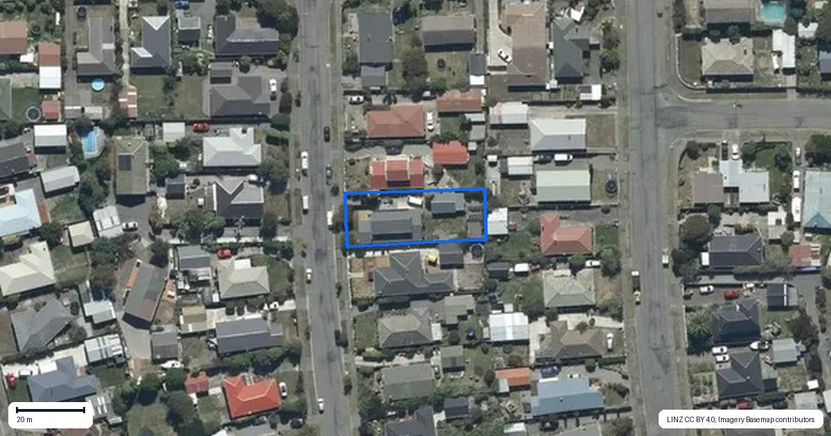 Property context map for 40 Royalist Avenue, North New Brighton, Christchurch