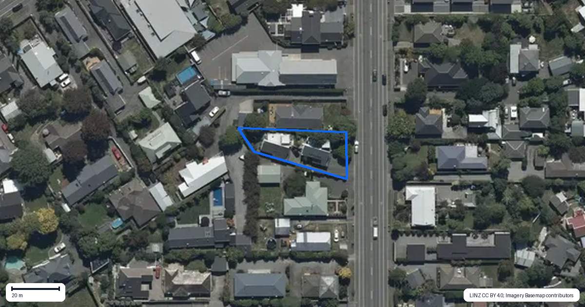 Property context map for 2/173 Idris Road, Strowan, Christchurch