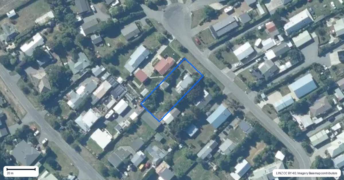 Property context map for 13 Ocean View Place, Southbridge