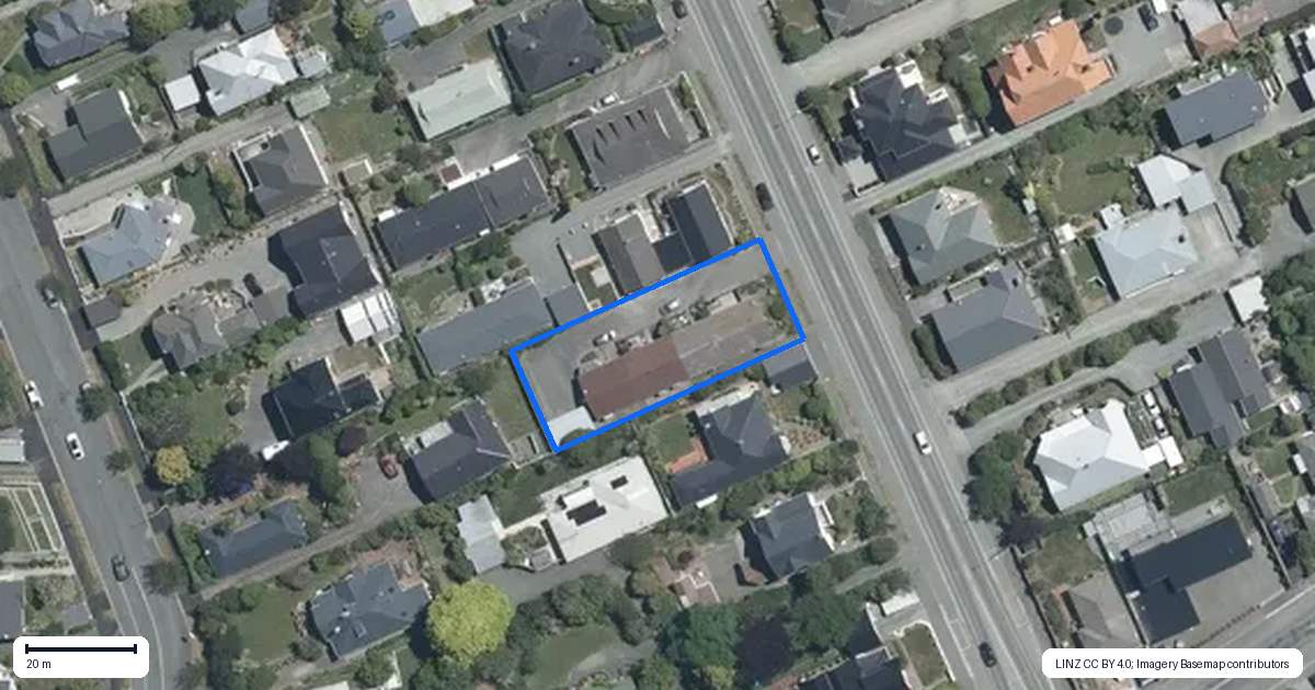 Property context map for 1/34 Selwyn Street, Maori Hill, Timaru