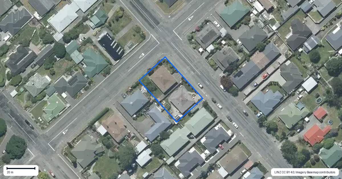 Property context map for 284 Wills Street, Ashburton