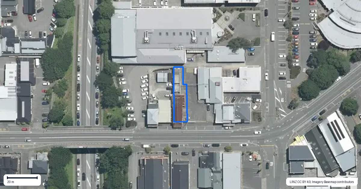 Property context map for 49 Church Street, Timaru