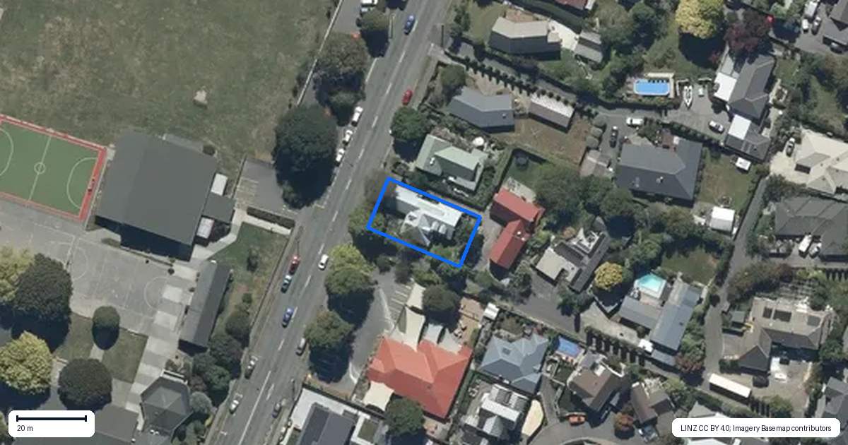 Property context map for 72 Avonhead Road, Avonhead, Christchurch