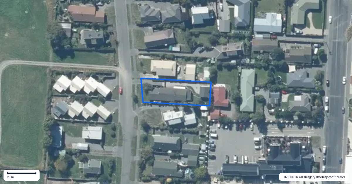 Property context map for 13 Spring Place, Leeston