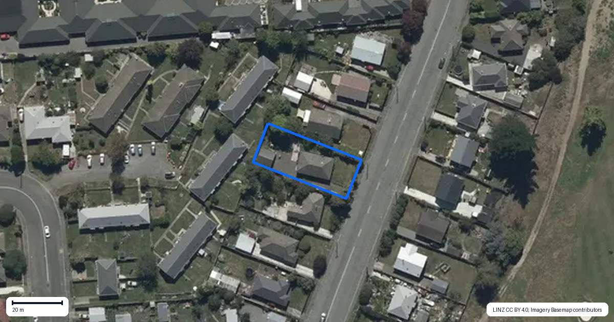 Property context map for 45 Joy Street, Shirley, Christchurch