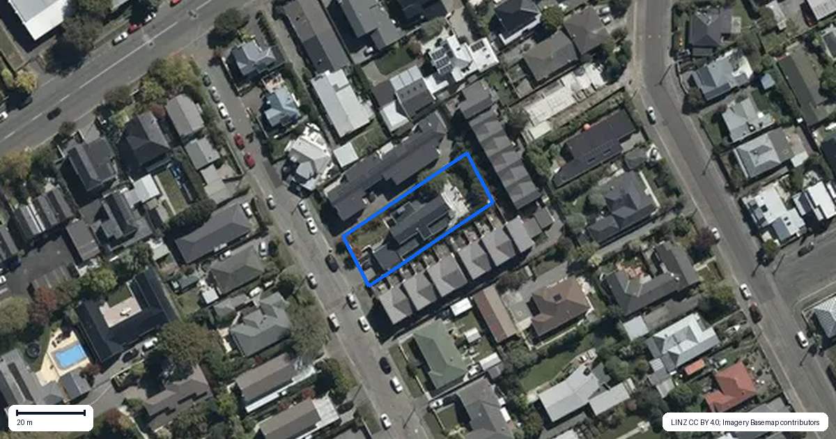 Property context map for 28 Devonport Lane, St Albans, Christchurch