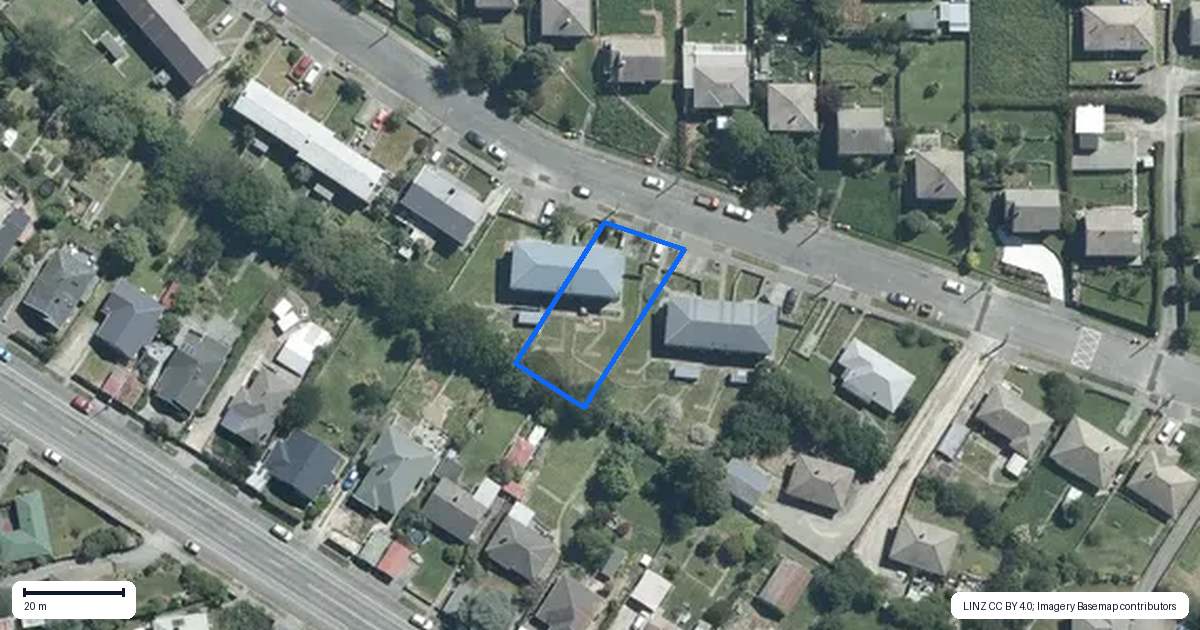 Property context map for 68 Canada Street, Watlington, Timaru