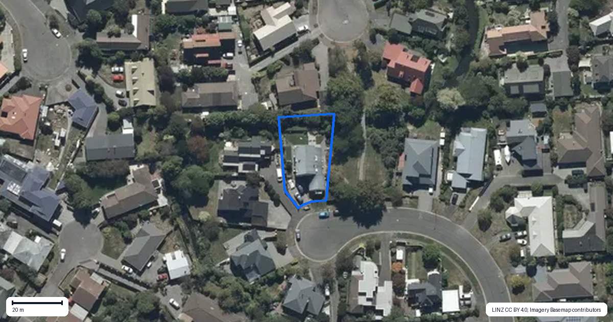 Property context map for 22 Tucson Place, Burwood, Christchurch