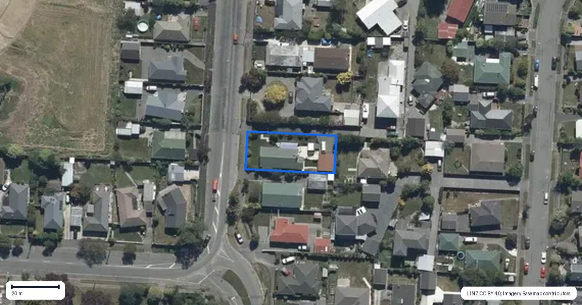 Property context map for 116 Cavendish Road, Casebrook, Christchurch