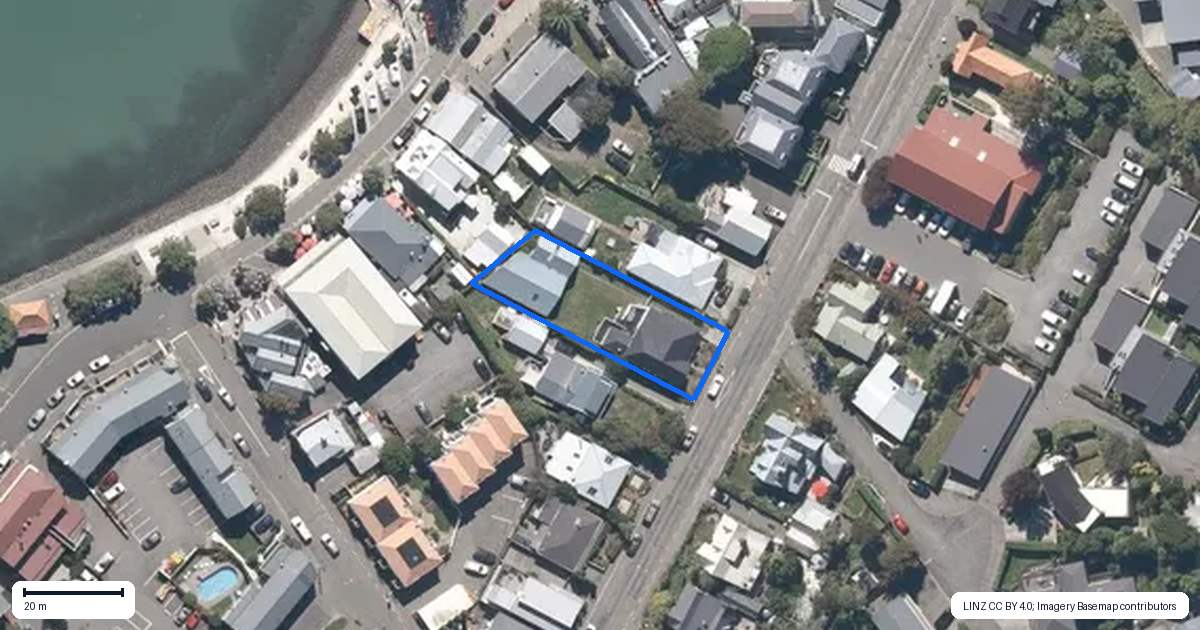Property context map for 110 Rue Jolie, Akaroa