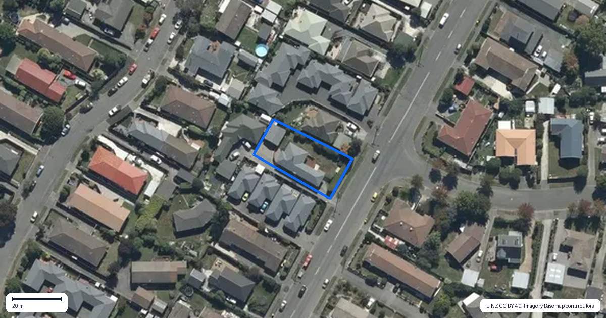 Property context map for 161 Highsted Road, Casebrook, Christchurch