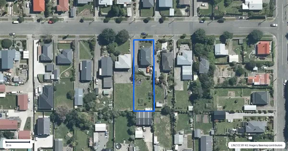Property context map for 25 Royal Street, Kensington, Timaru