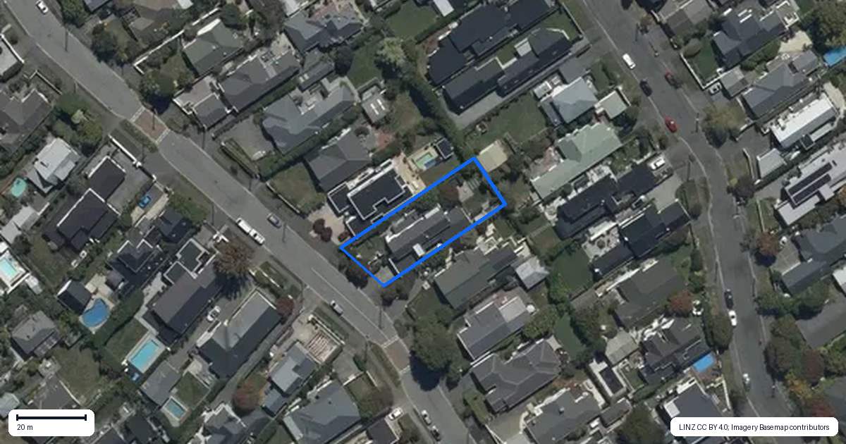 Property context map for 26 Hartley Avenue, Strowan, Christchurch