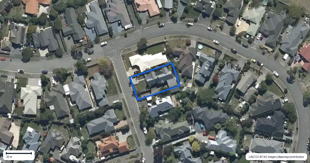 Property context map for 3 Monterey Place, Parklands, Christchurch