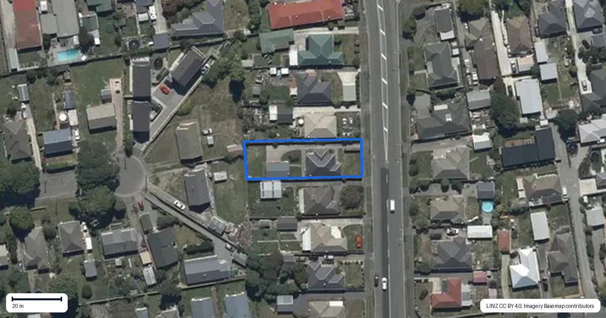 Property context map for 167 Gayhurst Road, Dallington, Christchurch