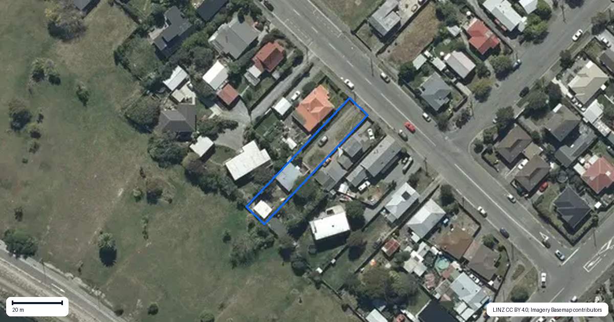 Property context map for 388 Keyes Road, New Brighton, Christchurch