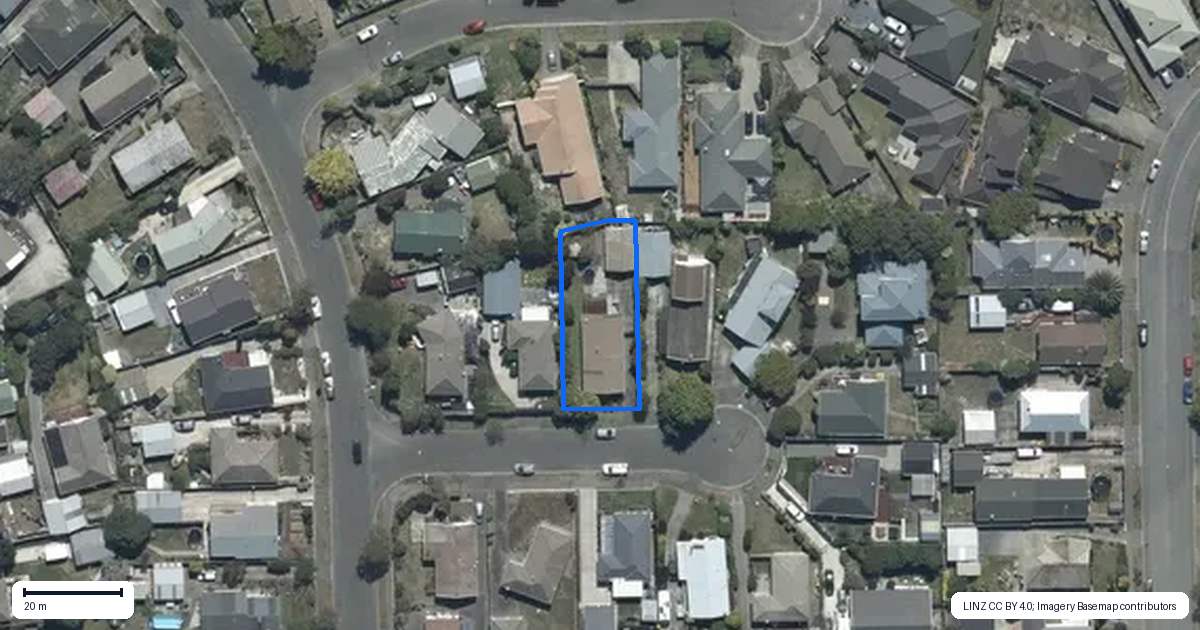 Property context map for 5 Aspen Place, Parklands, Christchurch